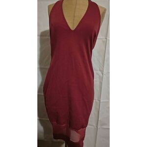 GBG Marlow Halter Mesh Midi Dress Brick Rose Marlow and Mae Size M Body contour